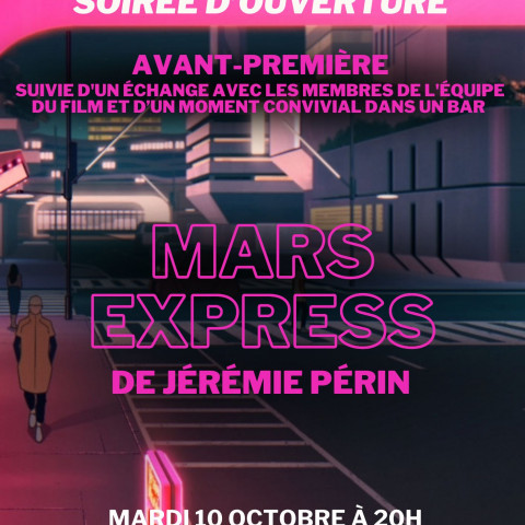 Fête du cinéma d'animation 2023 - Avant-première de Mars Express en présence de Jérémie Périn
